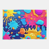 Rainbow Splash Paint Art Geschirrtuch (Horizontal)
