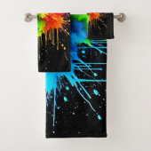 Rainbow Splash Powder Art Badhandtuch Set (Insitu)