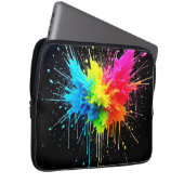 Rainbow Splash Powder Art Laptopschutzhülle (Vorne Rechts)