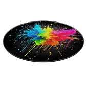 Rainbow Splash Powder Art Schneidebrett (Ecke)