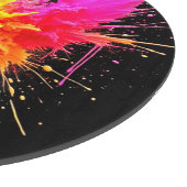 Rainbow Splash Powder Art Schneidebrett (Ecke)