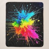 Rainbow Splash Powder Art Sherpadecke (Vorderseite)