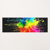 Rainbow Splash Powder Art Yogamatte (Rückseite (Horizontal))