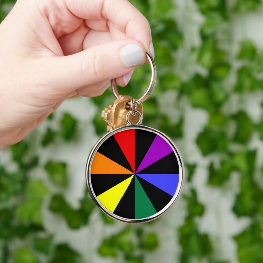 Rainbow Spokes Schlüsselanhänger (Hand)