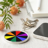 Rainbow Spokes Schlüsselanhänger (Seite)