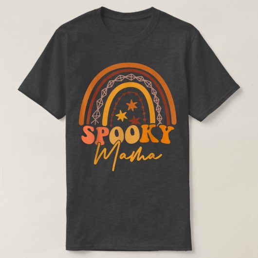 Rainbow-Spooky Mama-Spooky Mini-Mami und ich lusti T-Shirt (Design vorne)