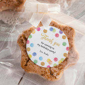 Rainbow Spot Birthday Sticker Labels