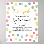 Rainbow Spot Birthday Time Kapselsigne Poster (Vorne)