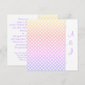 RAINBOW SPOT CRYSTAL WEDING INVITATION EINLADUNG (Vorne/Hinten)