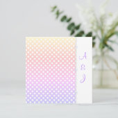 RAINBOW SPOT CRYSTAL WEDING INVITATION EINLADUNG (Stehend Vorderseite)
