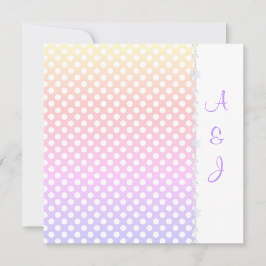 RAINBOW SPOT CRYSTAL WEDING INVITATION EINLADUNG (Vorderseite)