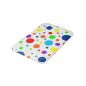 Rainbow Spots Bath Mat Badematte (Schrägansicht)