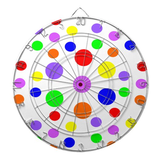 Rainbow Spots Dart Board Dartscheibe (vorne)