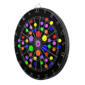 Rainbow Spots Dart Board Dartscheibe (Vorderseite rechts)