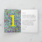 Rainbow Spots Erste Geburtstagkarte Karte (Innenseite)
