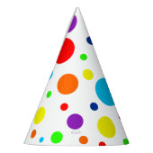 Rainbow Spots Party Hats Partyhütchen (Links)