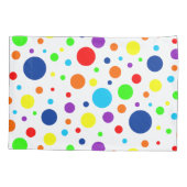 Rainbow Spots Pillowcase Kissenbezug (Rückseite-Links)