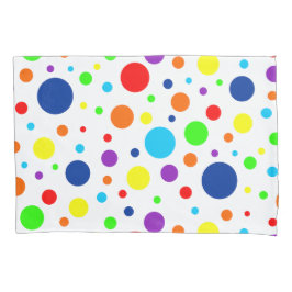 Rainbow Spots Pillowcase Kissenbezug