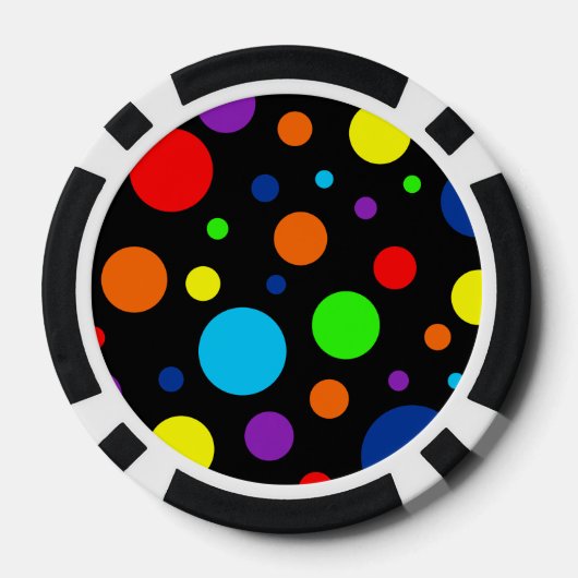 Rainbow Spots Poker Chips (Rückseite)