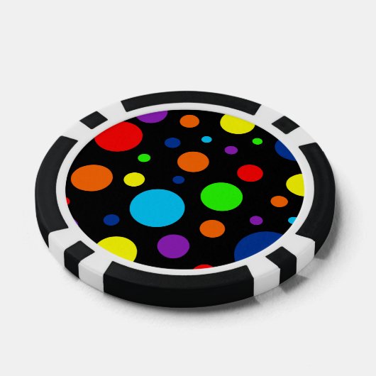 Rainbow Spots Poker Chips (Einzeln)