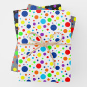 Rainbow Spots Wrapping Paper Set Geschenkpapier Set (Beispiel)