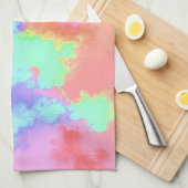 Rainbow-Spray-Effekt Teetuch Geschirrtuch (Viertel Falte)