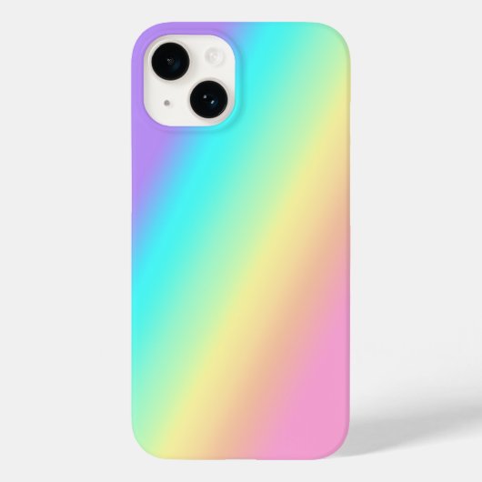 Rainbow Spring Pastete in Gradient Stripes Case-Mate iPhone Hülle (Rückseite)