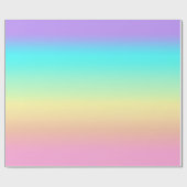 Rainbow Spring Pasteten in Gradient Stripes Geschenkpapier (Flach)