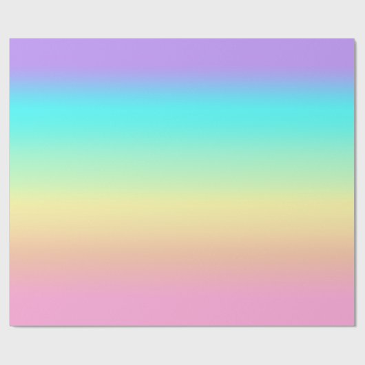 Rainbow Spring Pasteten in Gradient Stripes Geschenkpapier (Flach)