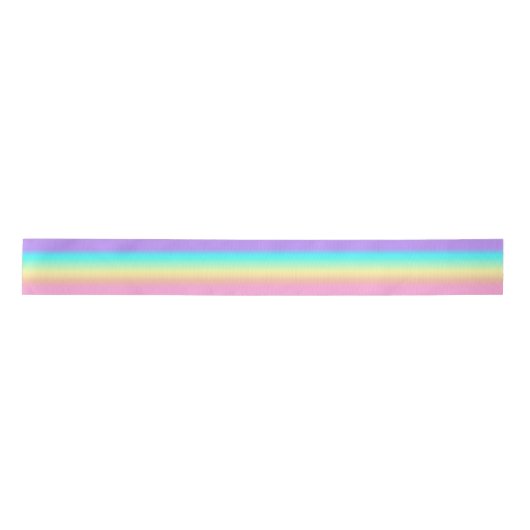 Rainbow Spring Pasteten in Gradient Stripes Satinband (Vorderseite)