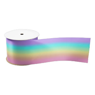 Rainbow Spring Pasteten in Gradient Stripes Satinband