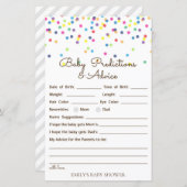 Rainbow Sprinkle Baby Showspiel DRUCKT (Vorne/Hinten)