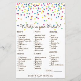 Rainbow Sprinkle Baby Showspiel DRUCKT