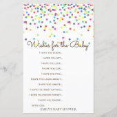 Rainbow Sprinkle Baby Showspiel DRUCKT (Vorderseite)