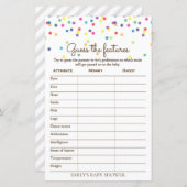 Rainbow Sprinkle Baby Showspiel DRUCKT (Vorne/Hinten)