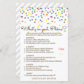 Rainbow Sprinkle Baby Showspiel DRUCKT (Vorne/Hinten)