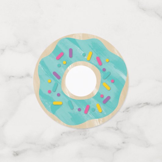 Rainbow Sprinkle Donut Shop Konfetti (Klein Vorderseite)