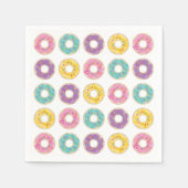Rainbow Sprinkle Donut Shop Napkins Serviette (Vorderseite)