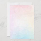 Rainbow Sprinkle Kindergeburtstag Party Einladung (Rückseite)