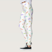 Rainbow-Sprinklen Konfetti lustige bunte Muster Leggings (Links)