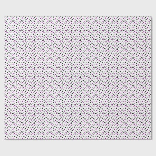 Rainbow Sprinkles Ace Asexual Pride Flag Geschenkpapier (Flach)