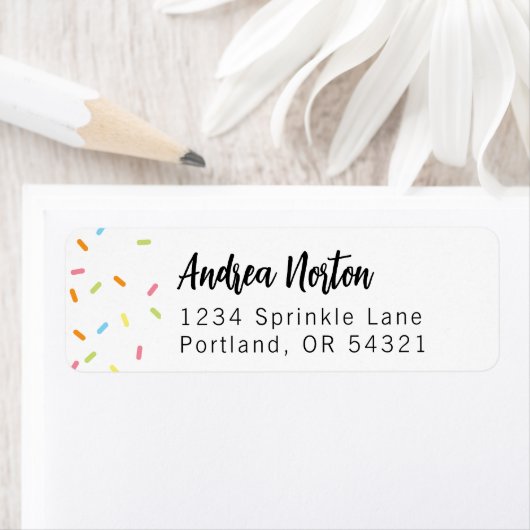 Rainbow Sprinkles Address (Insitu)