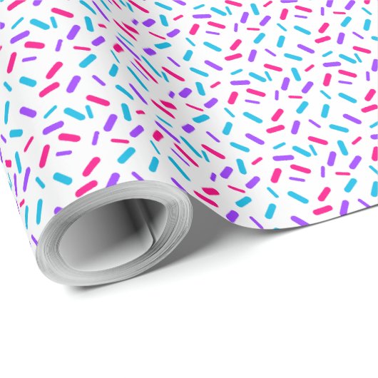Rainbow Sprinkles Androgyne Pride Flag Geschenkpapier (Rolleneckpunkt)