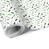 Rainbow Sprinkles Aromantic Aro Pride Flag Geschenkpapier (Rolleneckpunkt)