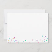 Rainbow Sprinkles Baby Danke (Rückseite)