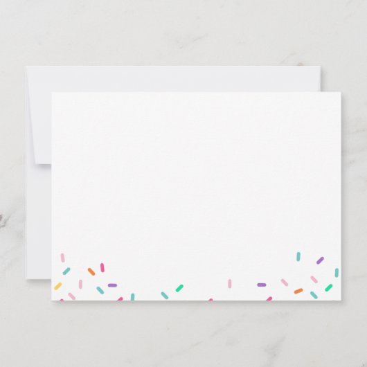 Rainbow Sprinkles Baby Danke (Rückseite)