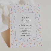 Rainbow Sprinkles Baby Dusche Einladung