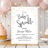 Rainbow Sprinkles Baby Sprinkle Einladung