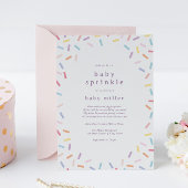 Rainbow Sprinkles Baby Sprinkle Einladung
