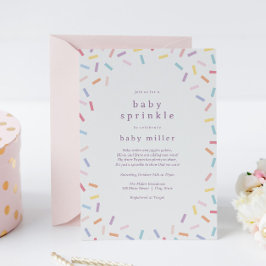 Rainbow Sprinkles Baby Sprinkle Einladung